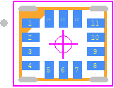 BMX160 - BOSCH PCB footprint - Other - Other - LGA 2.5mm x 3.0mm x 0.83mm