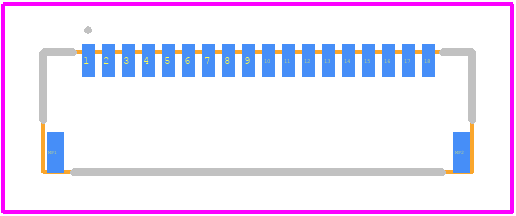 20542-018E-01 - I-Pex PCB footprint - Other - Other - 20542-018E-01-2