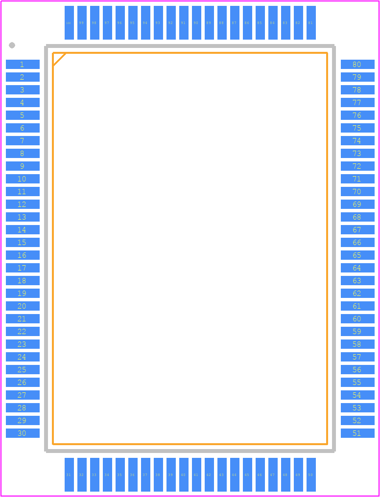 NCR53C96 - NCR PCB footprint - Quad Flat Packages - Quad Flat Packages - 1~O-Pin Quad Flat Pack