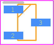 LM4040BELT-5.0 - STMicroelectronics PCB footprint - SOT23 (3-Pin) - SOT23 (3-Pin) - SOT23-3L