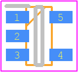 LM4040CECT-4.1 - STMicroelectronics PCB footprint - SOT23 (5-Pin) - SOT23 (5-Pin) - SOT323-5L_2022