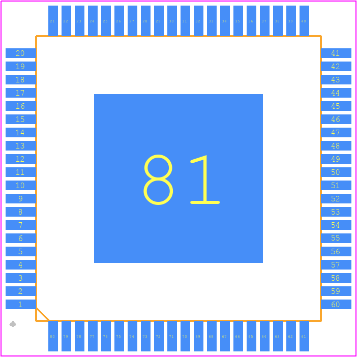 L9300TU80T-TR - STMicroelectronics PCB footprint - Other - Other - TQFP80 (14x14x1 mm. exp. pad up)