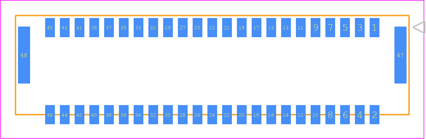 5054334661 - Molex PCB footprint - Other - Other - 50543346YY