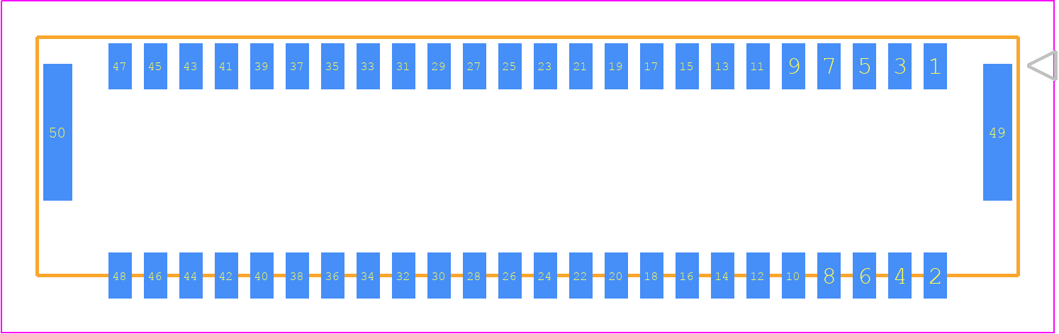 5054334861 - Molex PCB footprint - Other - Other - 50543348YY