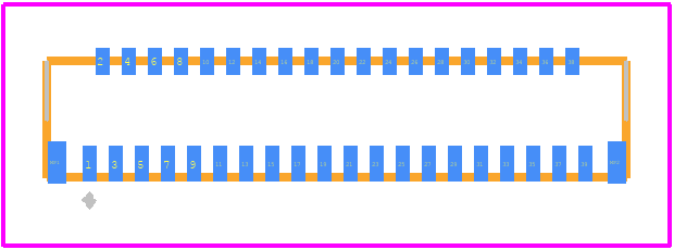 FH36W-39S-0.3SHW(50) - Hirose PCB footprint - Other - Other - FH36W-39S-0.3SHW(50)-1