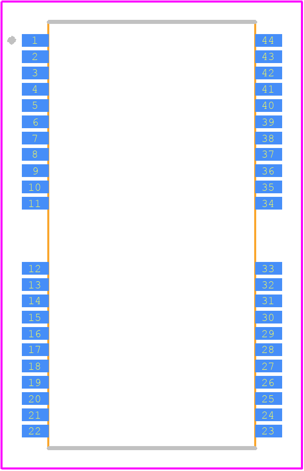 IS41LV16100D-50TLI - Integrated Silicon Solution Inc. PCB footprint - Other - Other - 44/50 Lead 400Mil TSOP-2