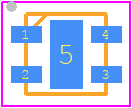 SHTC3 - TDK PCB footprint - Small Outline No-lead - Small Outline No-lead - SHTC3