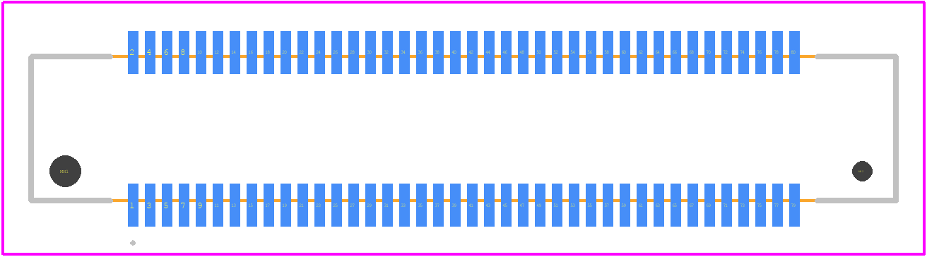 FX8-80P-SV1 - Hirose PCB footprint - Other - Other - FX8-80P-SV1-2