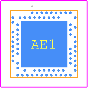 NRF52840-QIAA-F-R - Nordic Semiconductor PCB footprint - Other - Other - aQFN73 7 x 7 mm