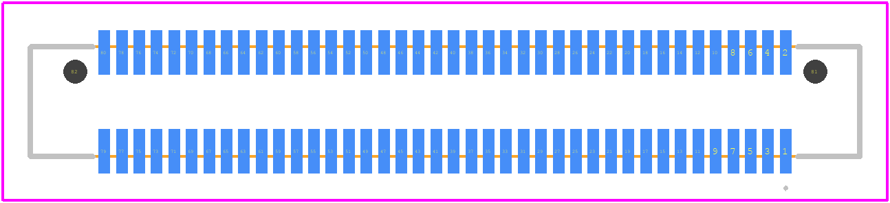 LSS-140-02-F-DV-A-TR - SAMTEC PCB footprint - Other - Other - LSS-140-02-F-DV-A-TR-1