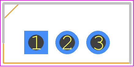 FQPF27P06 - onsemi PCB footprint - Transistor Outline, Vertical - Transistor Outline, Vertical - TO−220 Fullpack, 3−Lead / TO−220F−3SG CASE 221AT ISSUE B