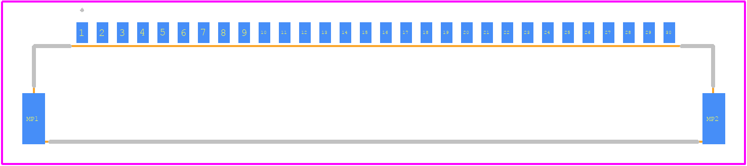 DF19G-30P-1H(52) - Hirose PCB footprint - Other - Other - DF19G-30P-1H(52)-1
