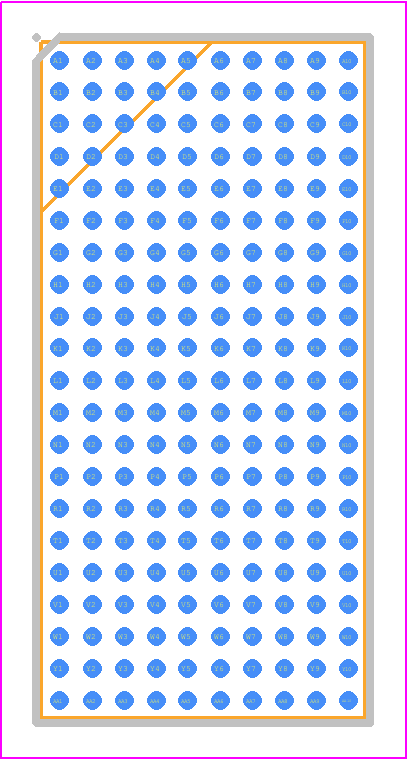 LTC2980AY-24#PBF - Analog Devices PCB footprint - BGA - BGA - BGA Package 210-Lead (16.9mm × 8.1mm × 1.52mm)_2025-1