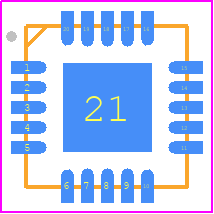 BD9141MUV - ROHM Semiconductor PCB footprint - Quad Flat No-Lead - Quad Flat No-Lead - BD37210MUV-E2--+