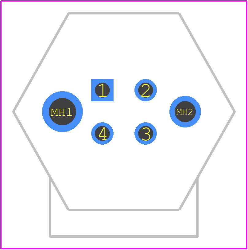 43-01188 - CONEC PCB footprint - Other - Other - 43-01188