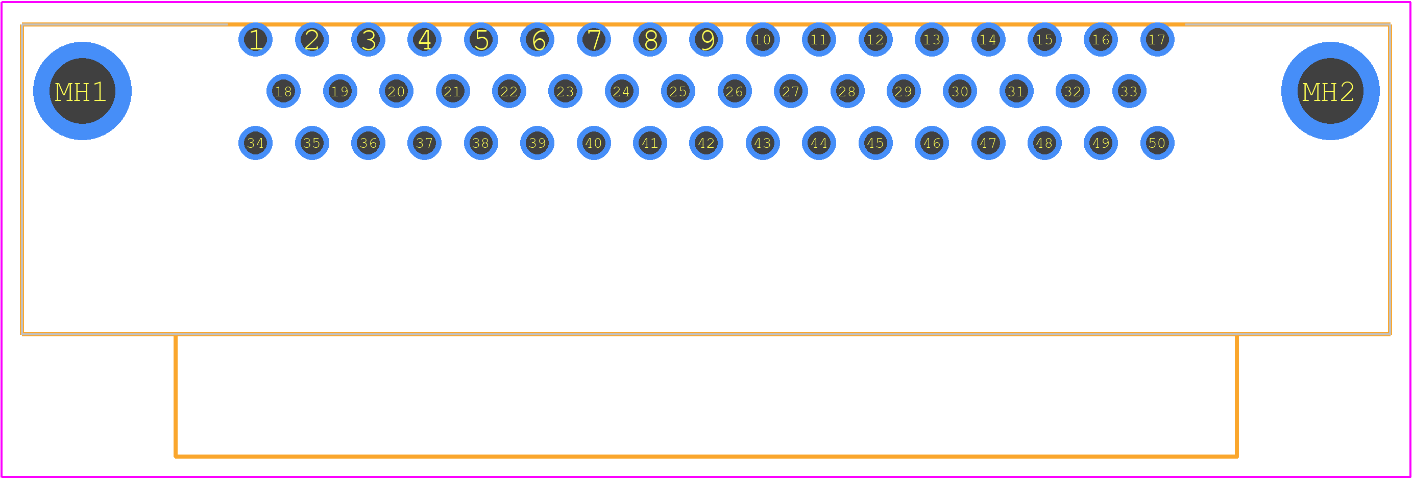 09665627815 - HARTING PCB footprint - Other - Other - 09665627815-2