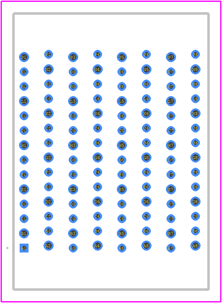 EBTM-4-08-2.0-S-VT-1 - SAMTEC PCB footprint - Other - Other - EBTM-4-08-2.0-S-VT-1-3