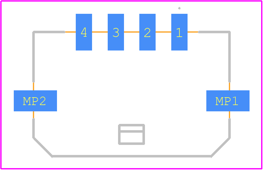 0436500413 - Molex PCB footprint - Other - Other - 0436500413-3