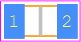 1206B106K250NT - Knowles PCB footprint - Capacitor Chip Non-polarised - Capacitor Chip Non-polarised - 12066