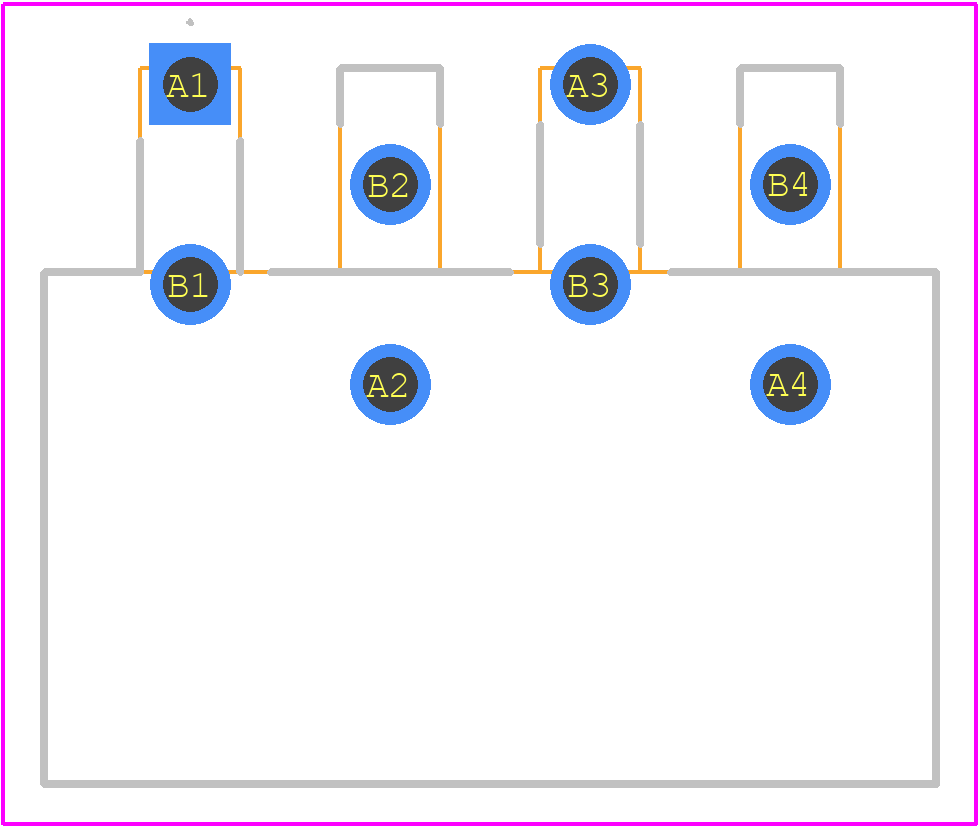 4-521384-4 - TE Connectivity PCB footprint - Other - Other - 4-521384-4-4
