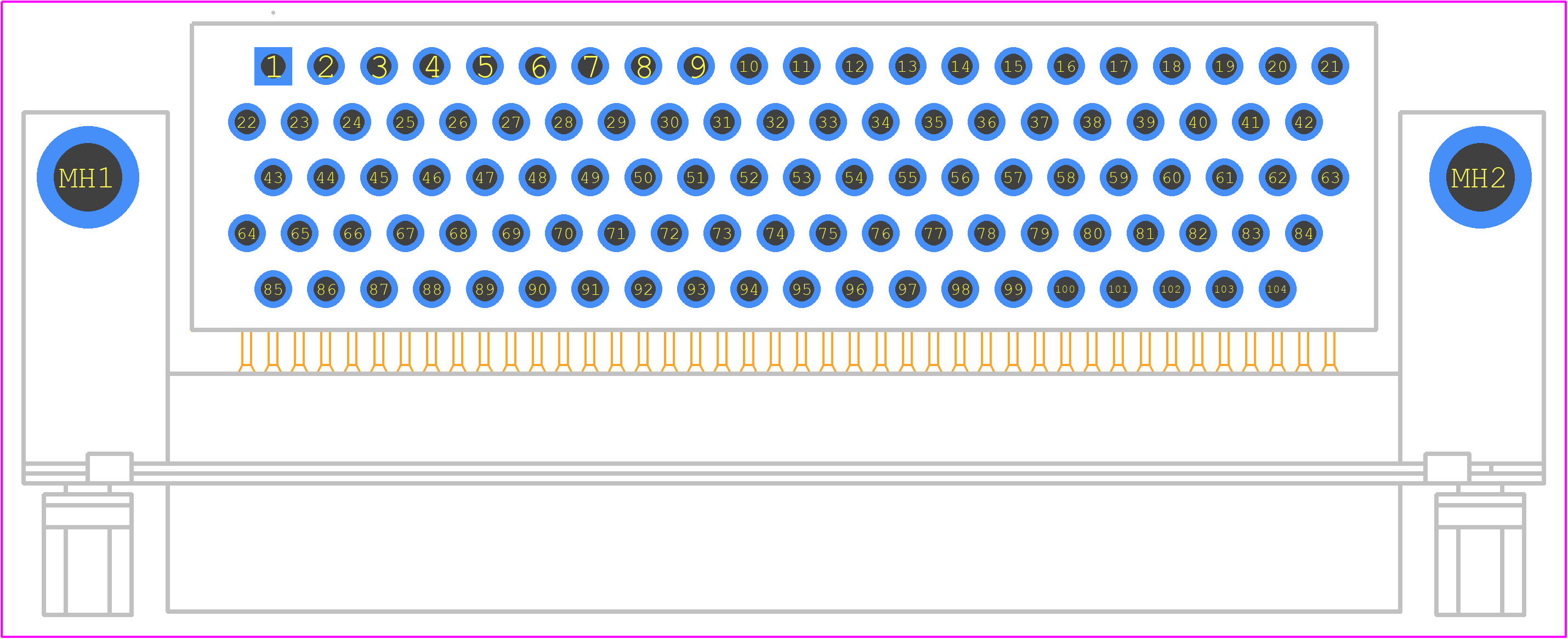 ODD104M4R7NT2X - Amphenol PCB footprint - Other - Other - ODD104M4R7NT2X-2