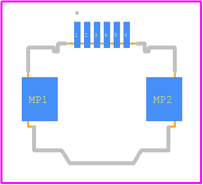 FFC2B35-06-G - GCT (GLOBAL CONNECTOR TECHNOLOGY) PCB footprint - Other - Other - FFC2B35-06-G-2