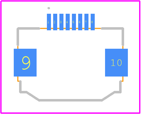 FFC2B35-08-T - GCT (GLOBAL CONNECTOR TECHNOLOGY) PCB footprint - Other - Other - FFC2B35-08-T-4