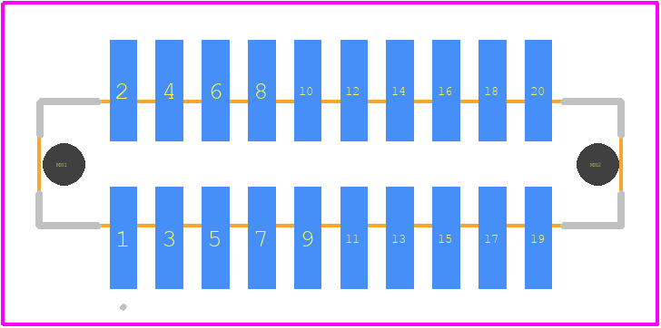 FTSH-110-02-L-DV-EC - SAMTEC PCB footprint - Other - Other - FTSH-110-02-L-DV-EC