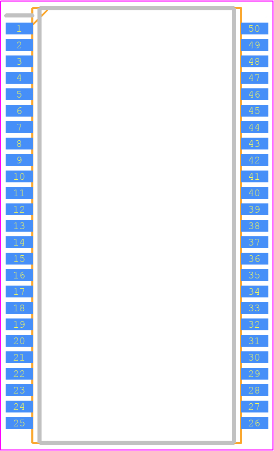 GM71VS65163CLT-5 - Hynix PCB footprint - Small Outline Packages - Small Outline Packages - GM71VS65163CLT-5
