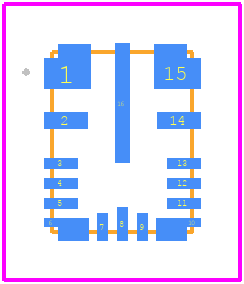 LM61480Q5RPHRQ1 - Texas Instruments PCB footprint - Other - Other - RPH0016A_H=1.00mm