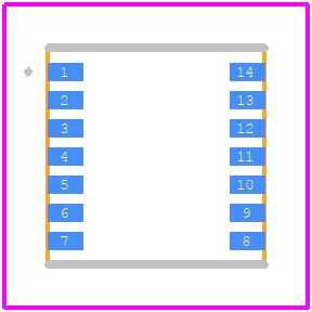 SI8275BBD-IM1 - Skyworks PCB footprint - Other - Other - DFN-14_2025
