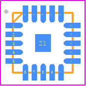 TPS51396ARJET - Texas Instruments PCB footprint - Quad Flat No-Lead - Quad Flat No-Lead - RJE0020A