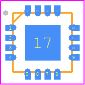 MD1820K6-G - Microchip PCB footprint - Quad Flat No-Lead - Quad Flat No-Lead - 16-Lead QFN Package Outline (K6)_2022