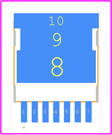 BTN9970LV - Infineon PCB footprint - Other - Other -  PG-HSOF-7 (sTOLL)