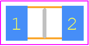 CRCW120661R9FKEAHP - Vishay PCB footprint - Resistor Chip - Resistor Chip - CRCW1206HP