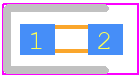 MP008282 - Multicomp Pro PCB footprint - LEDs Chip - LEDs Chip - MP008282