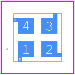 MICROFC-30035-SMT-TR1 - onsemi PCB footprint - Other - Other - CWDFN4 4x4, 1.96P CASE 512AF