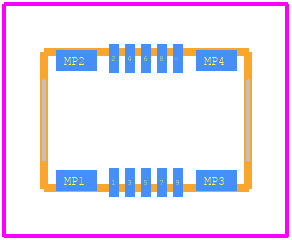 51338-9873 - Molex PCB footprint - Other - Other - 51338-9873-1