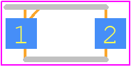 SMF4L54A - LITTELFUSE PCB footprint - Small Outline Diode Flat Lead - Small Outline Diode Flat Lead - SOD-123FL Package