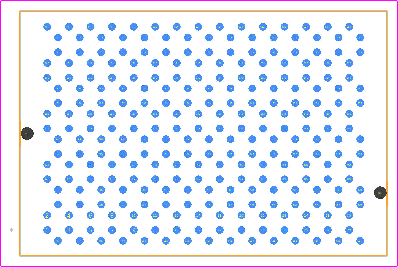 DPAM-15-07.0-S-8-2-A-K - SAMTEC PCB footprint - Other - Other - DPAM-15-07.0-S-8-2-A-K-7