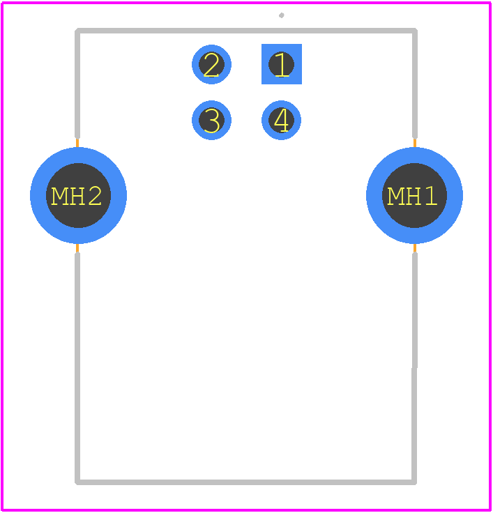 USB1030-GF-P-B-B - GCT (GLOBAL CONNECTOR TECHNOLOGY) PCB footprint - Other - Other - USB1030-GF-P-B-B-1