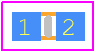 GG0201050R3C2P - Kyocera AVX PCB footprint - Diodes Chip Non-polarised - Diodes Chip Non-polarised - 0402