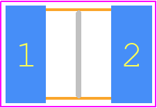 1812J4K00102MXT - Knowles PCB footprint - Capacitor Chip Non-polarised - Capacitor Chip Non-polarised - 1812 (H=2.5)