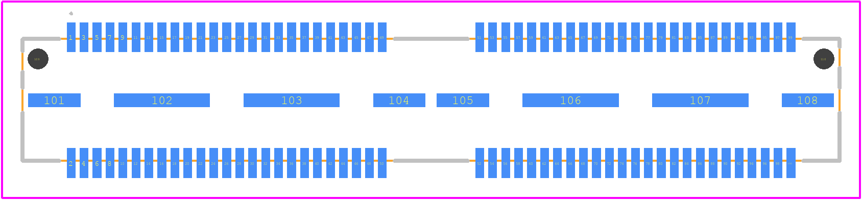 QTS-050-01-F-D-A - SAMTEC PCB footprint - Other - Other - QTS-050-01-F-D-A-2