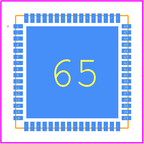 HDL6M06531B - ABLIC Inc. PCB footprint - Other - Other - QFN64