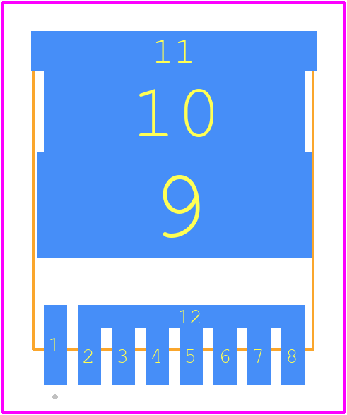 DMTH10H2M5STLW-13 - Diodes Incorporated PCB footprint - Other - Other - POWERDI1012-8