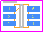 WNMD2153-6/TR - Will Semiconductor PCB footprint - SOT23 (6-Pin) - SOT23 (6-Pin) - SOT-363