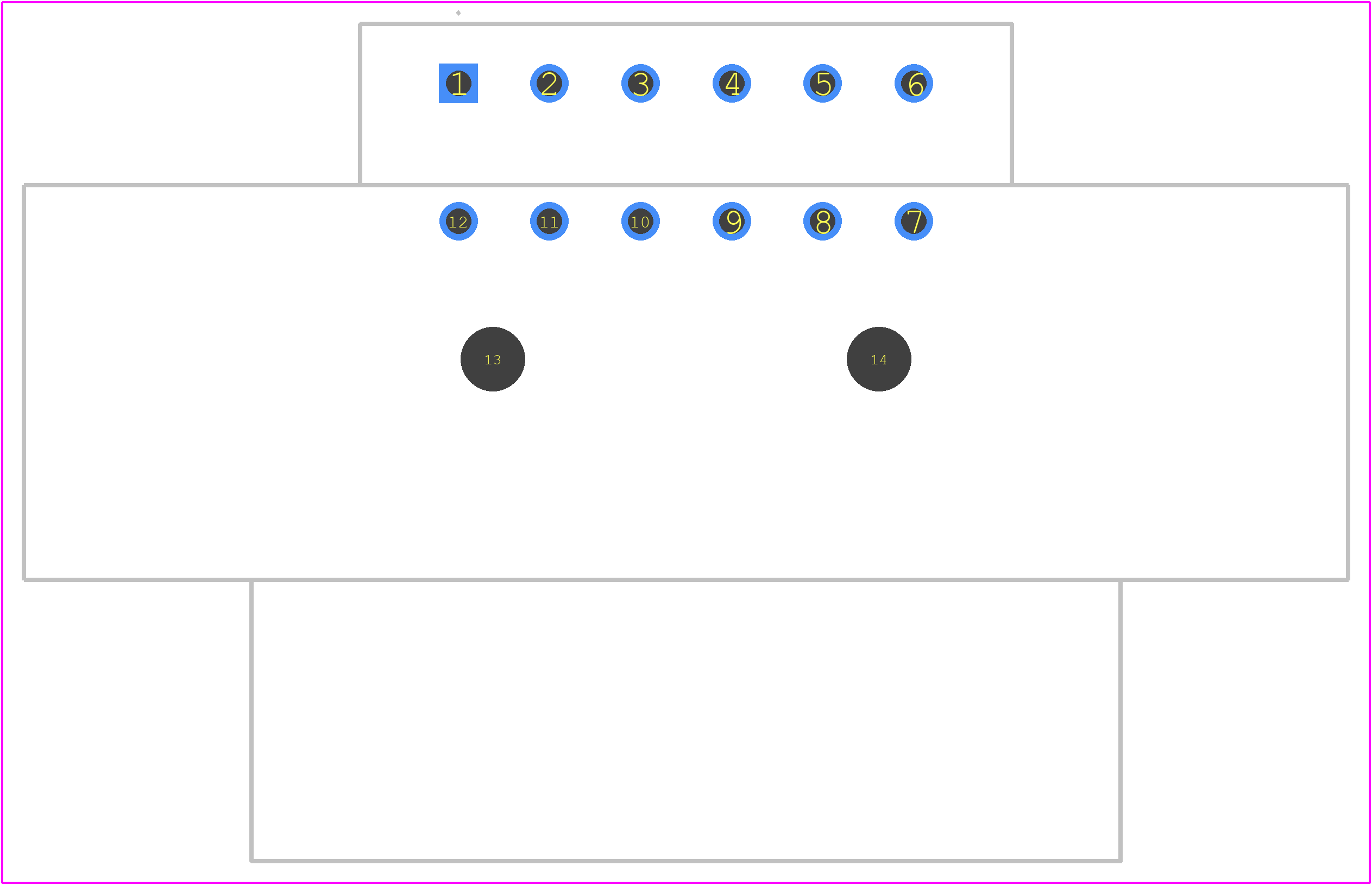 DTM13-12PD - TE Connectivity PCB footprint - Other - Other - DTM13-12PD-4