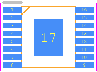 BD18347AEFV-ME2 - ROHM Semiconductor PCB footprint - Small Outline Packages - Small Outline Packages - HTSSOP-B16