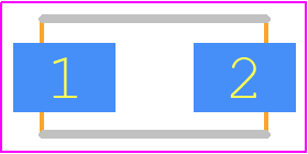 FUS1M - Fagor Electronica PCB footprint - Diodes Moulded Non Polarised - Diodes Moulded Non Polarised - DO-214AC (SMA)